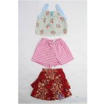 画像: 【SALE】MSD/OF バラセット キャミトップ+フリルスカート+ギンガムショートパンツ I-25-02-16-2052-KN-ZI