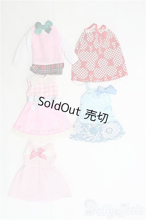 画像1: リカちゃんOF:/衣装5点セット I-25-03-02-3104-TO-ZI (1)