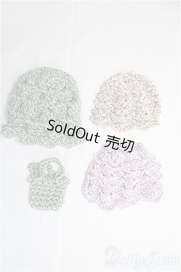 画像1: ブライス、プーリップサイズ/OF：帽子3点セット I-25-03-16-2117-GN-ZI (1)