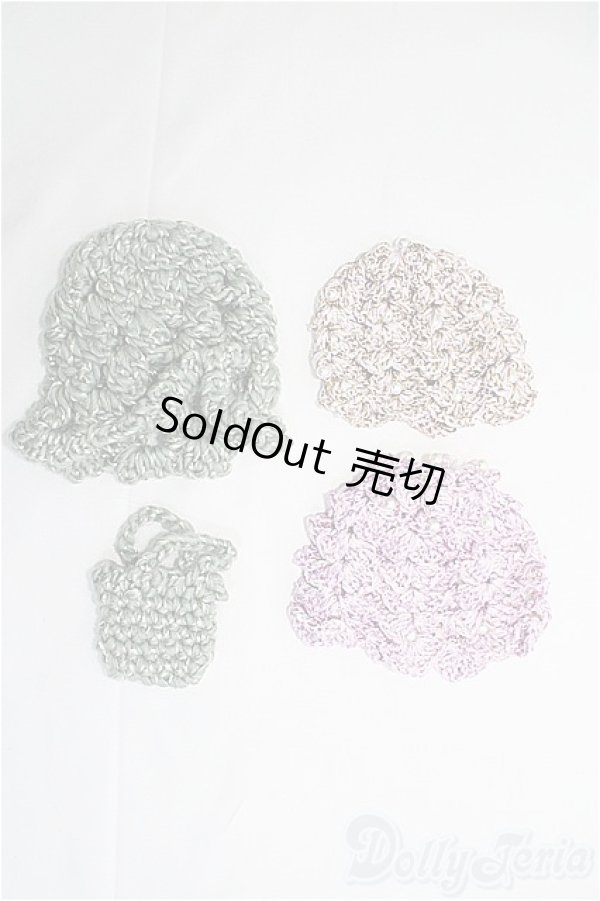 画像2: ブライス、プーリップサイズ/OF：帽子3点セット I-25-03-16-2117-GN-ZI (2)