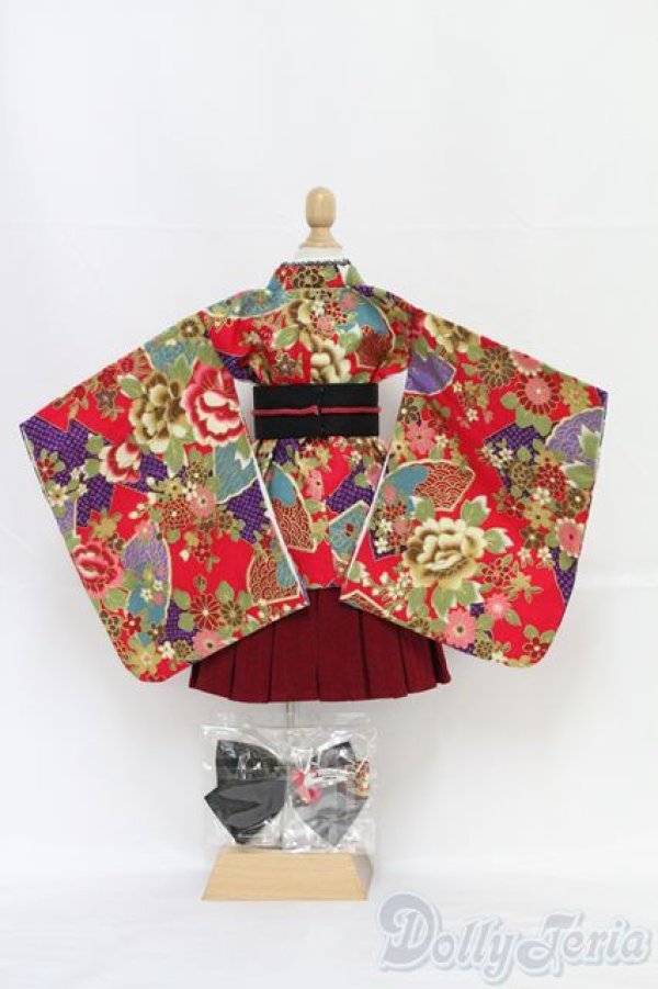 画像2: SD DD/OF 紅色小町(ボークス)着物ドレス I-25-04-13-1058-YB-ZI (2)
