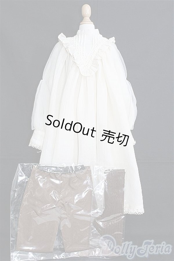 画像1: 【SALE】SD17BOY/OF：ヨークギャザーロングブラウスセット I-24-12-29-2065-TO-ZI (1)