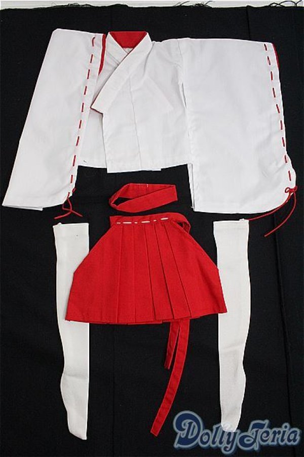 画像1: azone/OF 50ミニ丈巫女服set I-25-01-19-3154-TO-ZI (1)