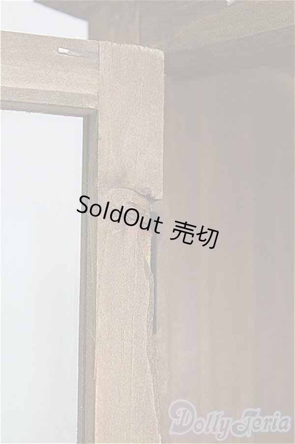 画像3: 1/4?- /ミニチュア家具 木製開き棚 I-25-03-23-1075-YB-ZI (3)