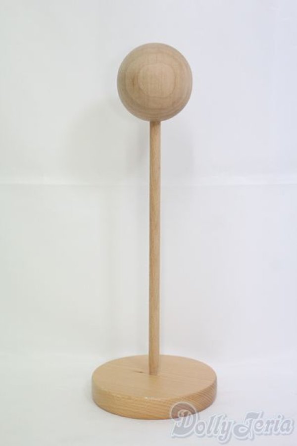 画像1: 8-9inch/ウィッグスタンド 木製 I-25-05-11-1069-YB-ZI (1)
