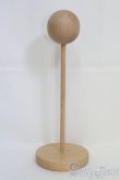 画像2: 8-9inch/ウィッグスタンド 木製 I-25-05-11-1069-YB-ZI (2)
