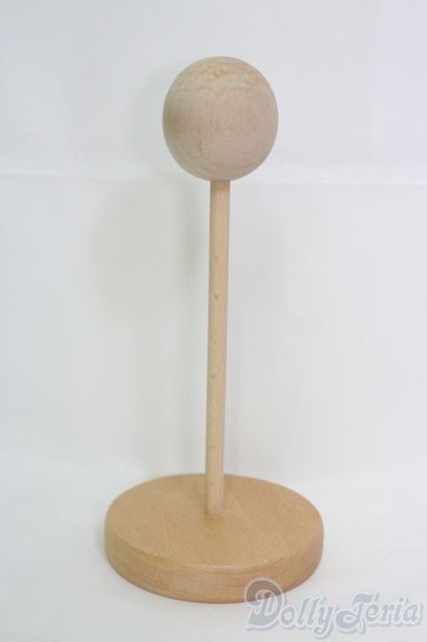 画像2: 7-8inch/ウィッグスタンド 木製 I-25-05-11-1070-YB-ZI (2)