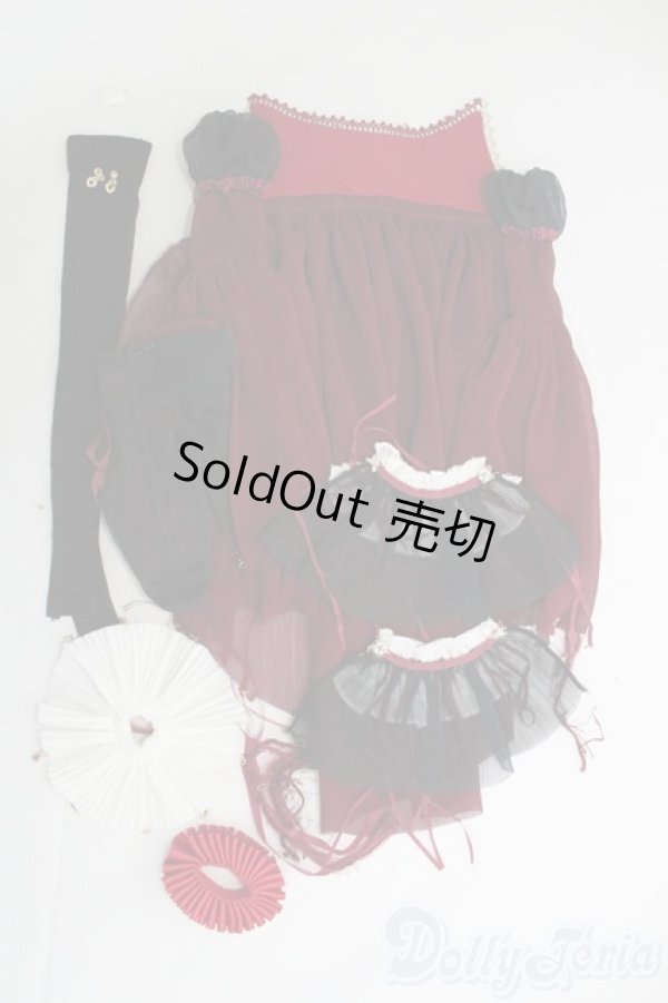 画像2: 1/4サイズドール/OF:衣装セット　Coral Reef Doll製　Queen Dress Set: Red/0 I-25-07-13-1024-KD-ZI (2)