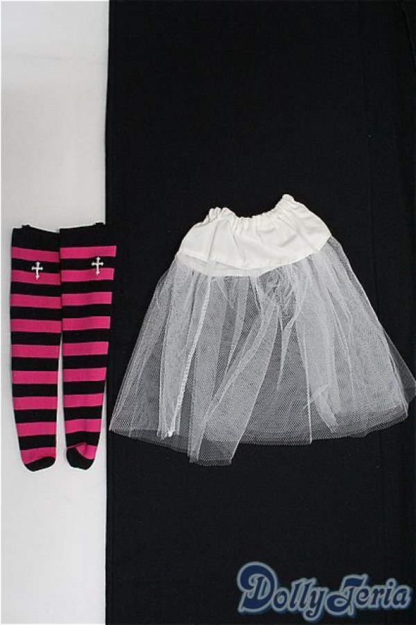 画像1: SDM＆MSD/OF:ソックス　パニエ/1/4　40ｃｍ　BJD　MJD　衣装　ドール用 I-25-08-03-245-KD-ZI (1)