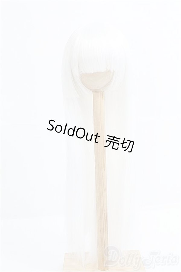 画像1: 8-9inch/ウィッグ　姫ストレート　DDW-01D　みるくホワイト/インチ　BJD　MJD　ドール用 I-25-08-31-127-KD-ZI (1)