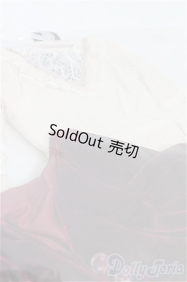 画像3: SDGr/of：ローズベロアドレス/1/3　60ｃｍ　BJD　MJD　衣装　ドール用 I-25-10-19-026-KD-ZI (3)