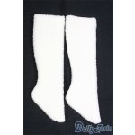 画像: SDM/OF:ふわふわファーソックス(白)・ミニ/1/4　40ｃｍ　BJD　MJD　衣装　ドール用 I-25-09-07-256-KD-ZI