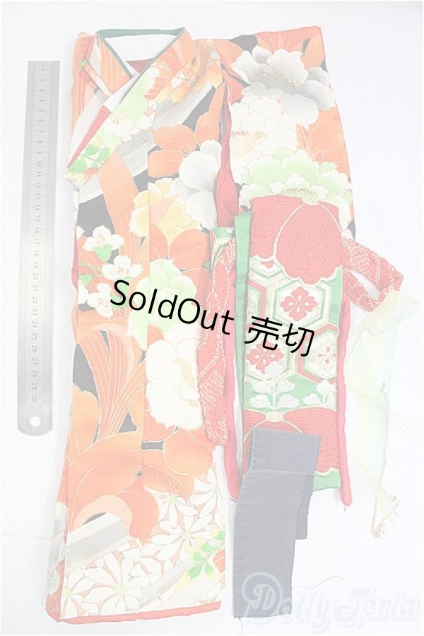 画像5: SDM＆MSD/OF:着物セット　ほっぺこ堂製/1/4　40ｃｍ　BJD　MJD　衣装　ドール用 I-25-09-21-066-KD-ZI (5)