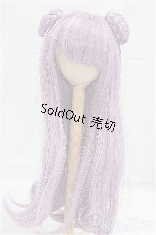 画像1: 9-10inch/ウィッグ　パープル　お団子/インチ　BJD　MJD　ドール用 I-25-09-14-136-KD-ZI (1)