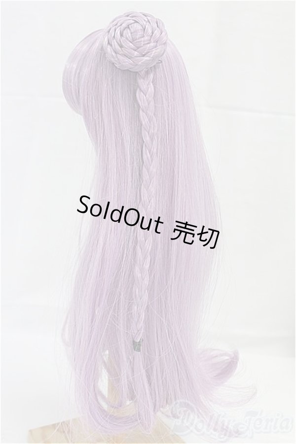画像2: 9-10inch/ウィッグ　パープル　お団子/インチ　BJD　MJD　ドール用 I-25-09-14-136-KD-ZI (2)