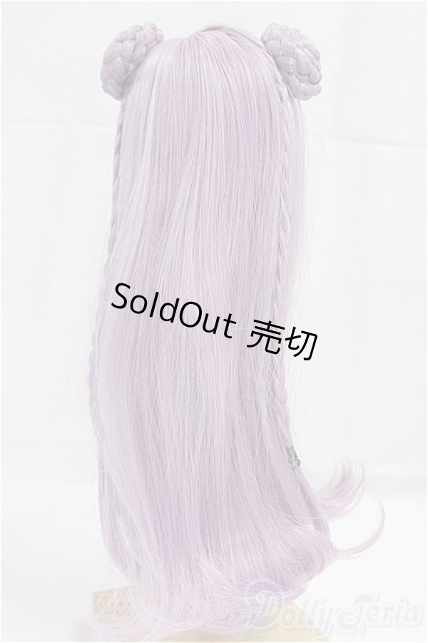 画像3: 9-10inch/ウィッグ　パープル　お団子/インチ　BJD　MJD　ドール用 I-25-09-14-136-KD-ZI (3)