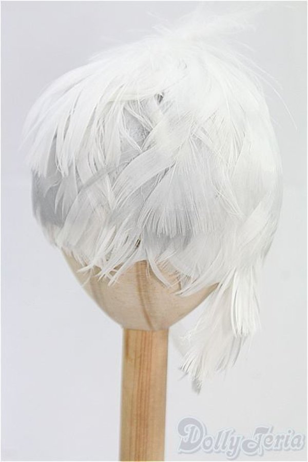 画像2: 8-9inch/カラス屋　羽ウィッグ/インチ　BJD　MJD　ドール用 I-25-09-21-087-KD-ZI (2)