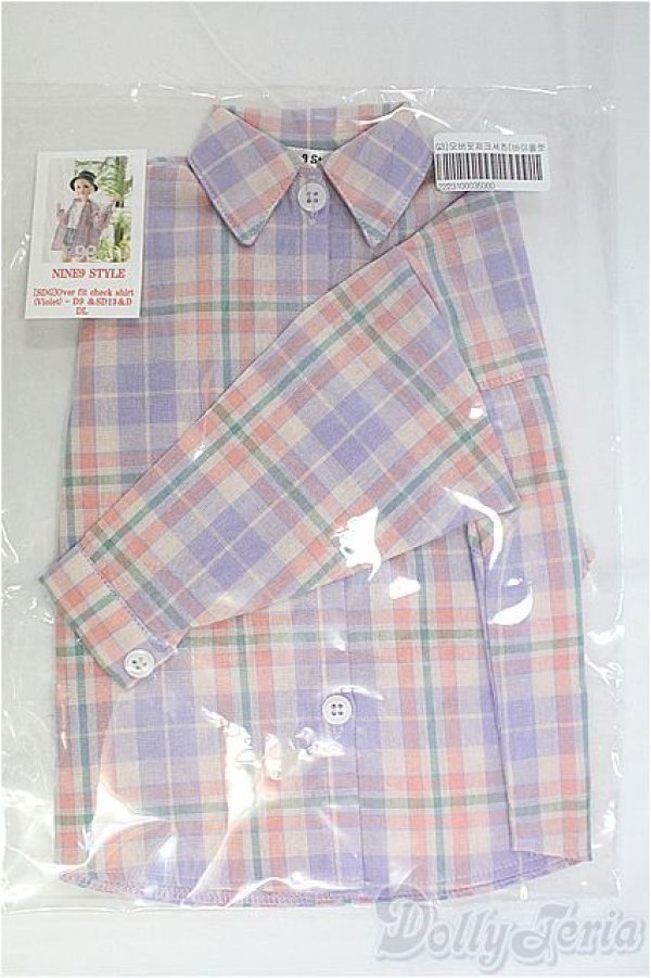 画像2: SD/OF:トップス　NINE9STYLE製Over fit check shirt(Mint) I-25-09-21-208-KD-ZI (2)