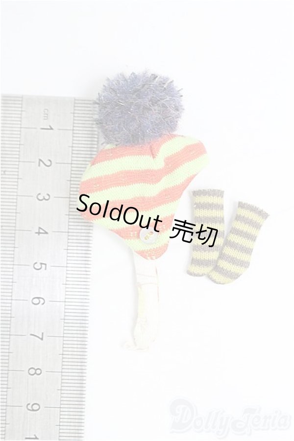 画像2: 約1/12サイズドール/OF:小物　帽子　ソックス I-25-09-21-275-KD-ZI (2)