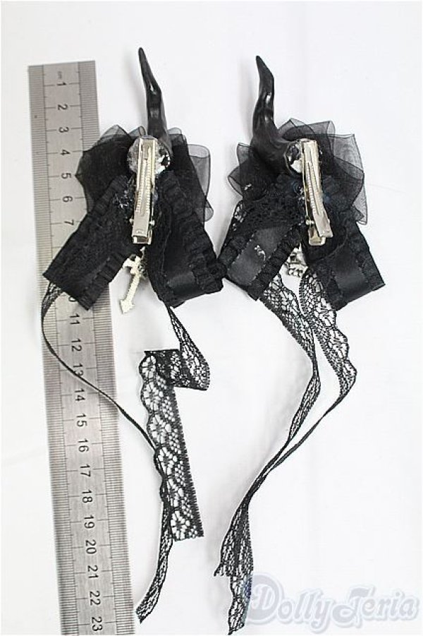 画像2: MDD/OF:小物　つのヘッドドレス I-25-09-21-265-KD-ZI (2)