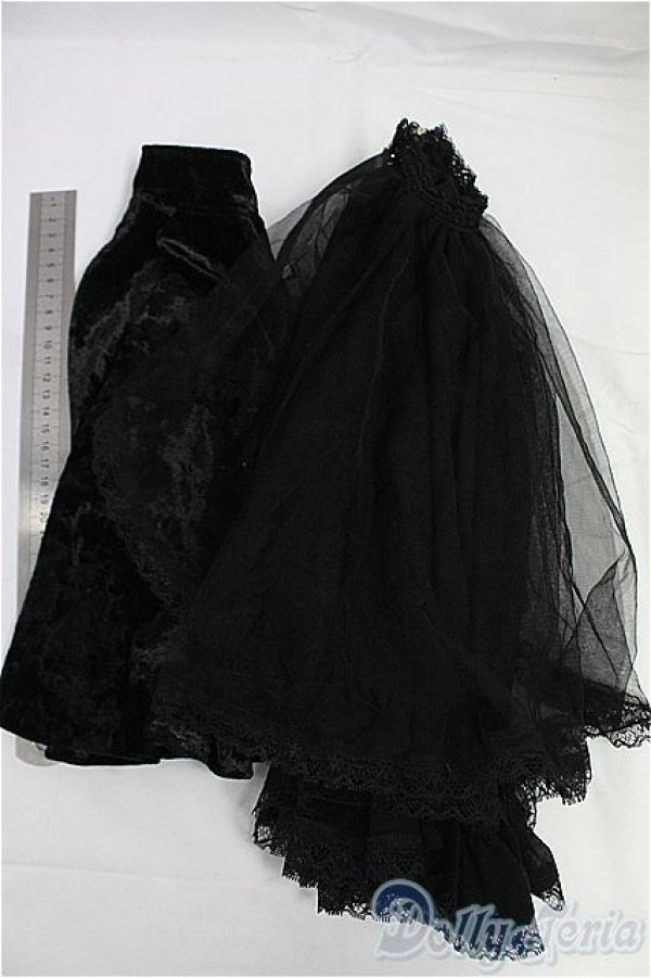 画像3: SD13G/OF:マント+黒レースオーバースカート/1/3　60ｃｍ　BJD　MJD　衣装　ドール用 I-25-10-26-145-KD-ZI (3)