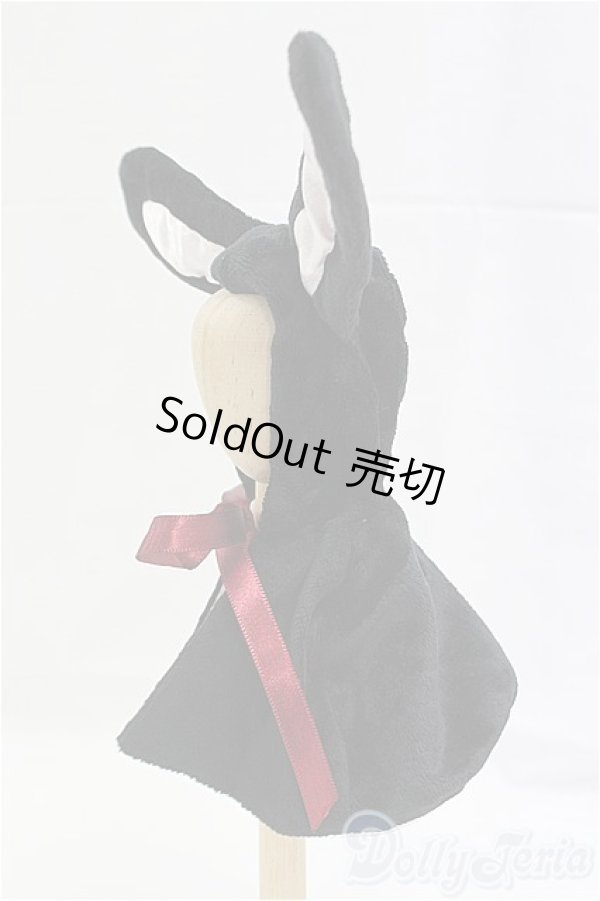 画像2: 幼SD/OF:アウター　うさ耳ケープ/1/6　30ｃｍ　BJD　MJD　衣装　ドール用 I-25-10-19-078-KD-ZI (2)
