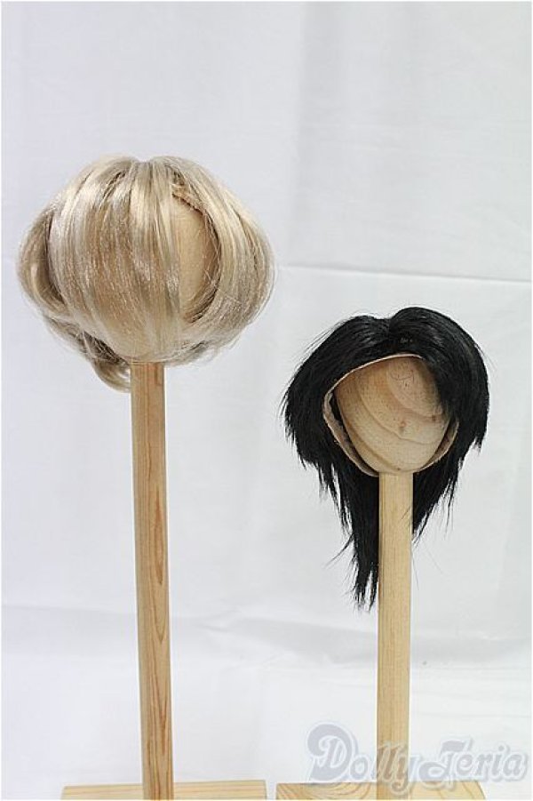 画像1: 8-9inch/ウィッグ/インチ　BJD　MJD　ドール用 I-25-10-26-012-KD-ZI (1)