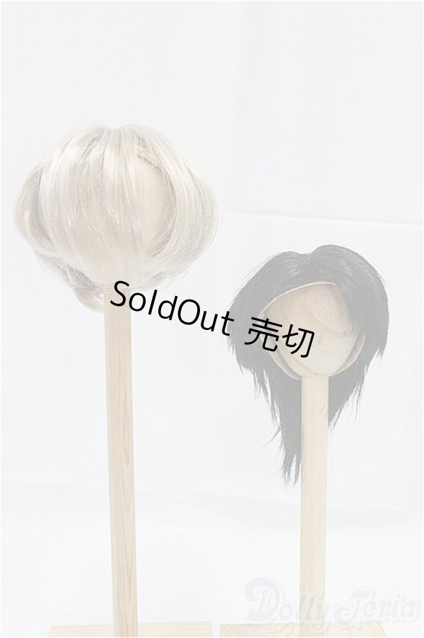 画像1: 8-9inch/ウィッグ/インチ　BJD　MJD　ドール用 I-25-10-26-012-KD-ZI (1)