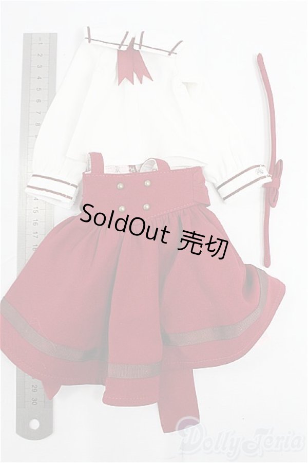 画像5: SDM/OF:ボルドーサスペンダーセット・ミニ/1/4　40ｃｍ　BJD　MJD　衣装　ドール用 I-25-11-16-033-KD-ZI (5)