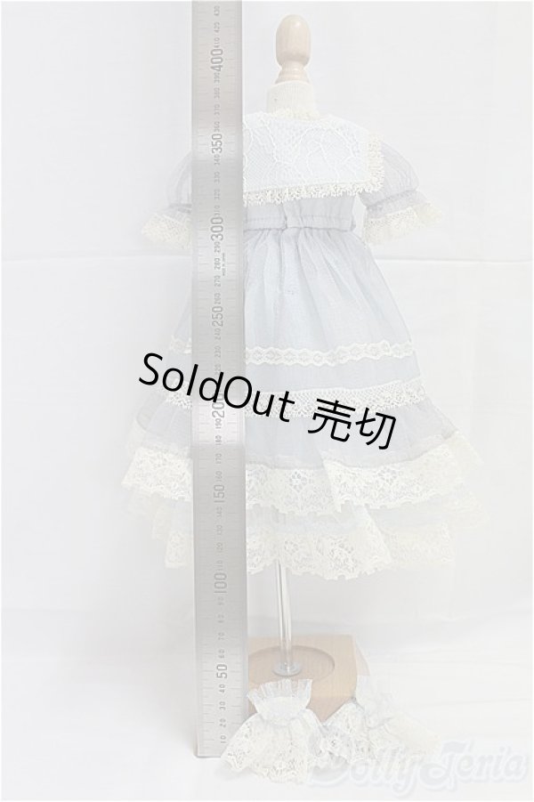 画像2: SDM/OF:レーシーチュールドレス(アジサイ)・ミニ/1/4　40ｃｍ　BJD　MJD　衣装　ドール用 I-25-11-30-229-KD-ZI (2)