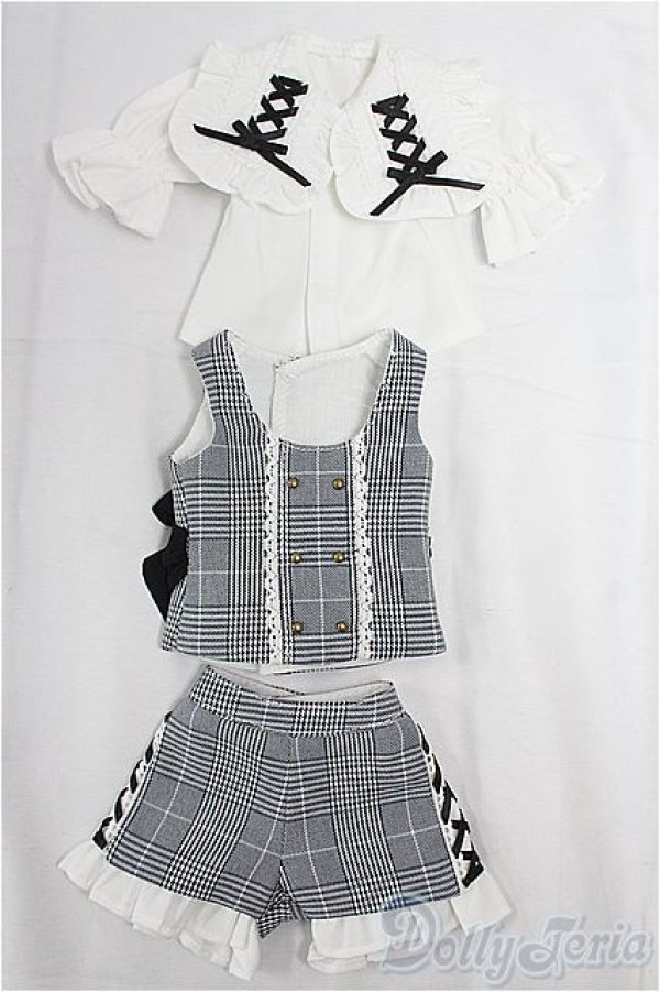 画像1: MDD/OF:乙女キュロットセット(グレー)・ミニ I-25-12-14-082-KD-ZI (1)