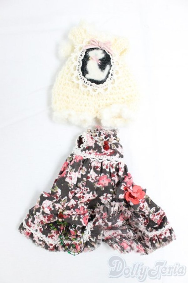 画像1: 20cmサイズドール/OF:衣装 I-25-12-28-048-KD-ZI (1)