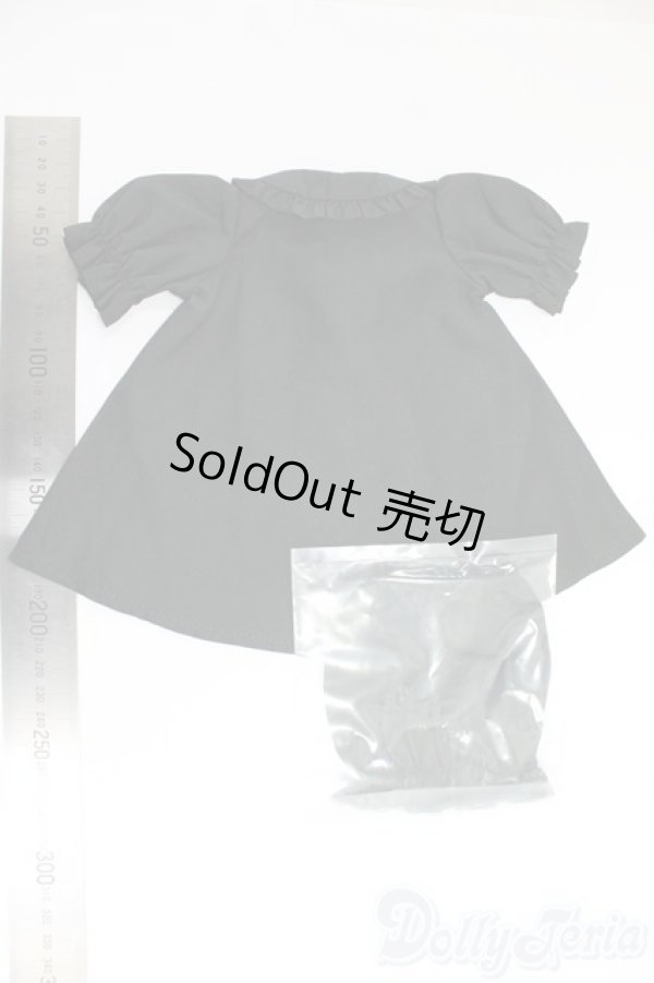 画像2: SDM＆MSD/OF:VOLKS製2wayブラウスワンピ（黒）・ミニ/1/4　40ｃｍ　BJD　MJD　衣装　ドール用 I-25-12-21-239-KD-ZI (2)