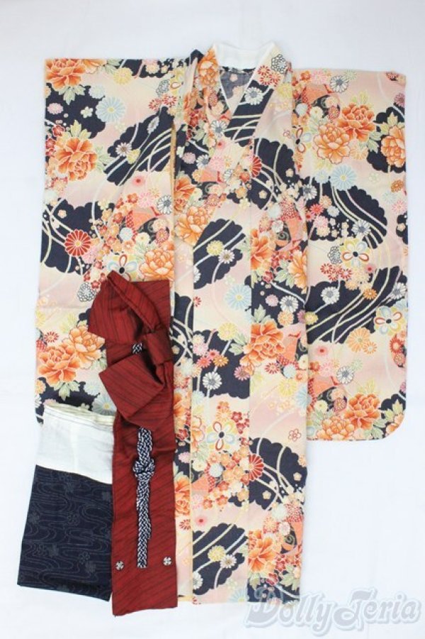 画像1: SD/着物セット/1/3　60ｃｍ　BJD　MJD　衣装　ドール用 I-26-01-11-158-KD-ZI (1)