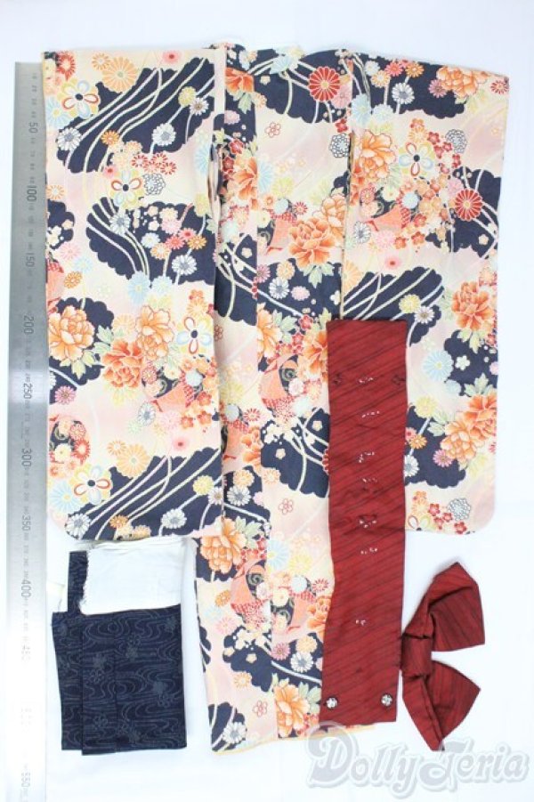 画像2: SD/着物セット/1/3　60ｃｍ　BJD　MJD　衣装　ドール用 I-26-01-11-158-KD-ZI (2)