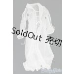 画像: SD＆DD/OF:ホワイトシフォンガウン/1/3　60ｃｍ　BJD　MJD　衣装　ドール用 I-26-01-11-217-KD-ZI