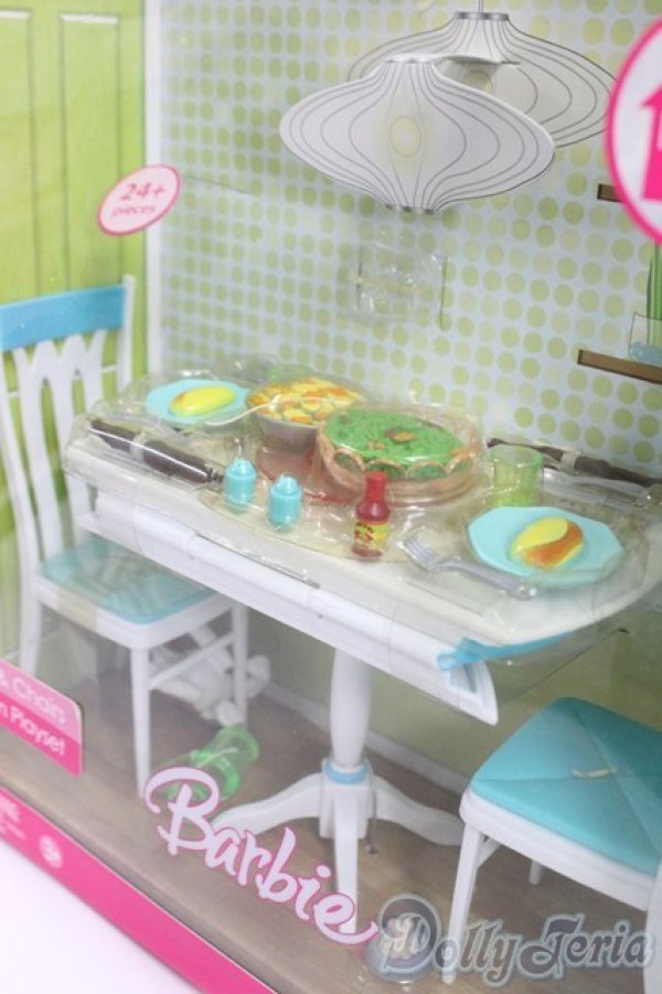 画像3: Barbie Table＆Chairs　Kitchen　Playset/ファッションドール　衣装 I-26-01-25-162-KD-ZI (3)