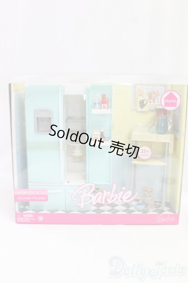 画像1: Barbie Refrigerator＆Cart　Kitchen　Playset/ファッションドール　衣装 I-26-01-25-164-KD-ZI (1)