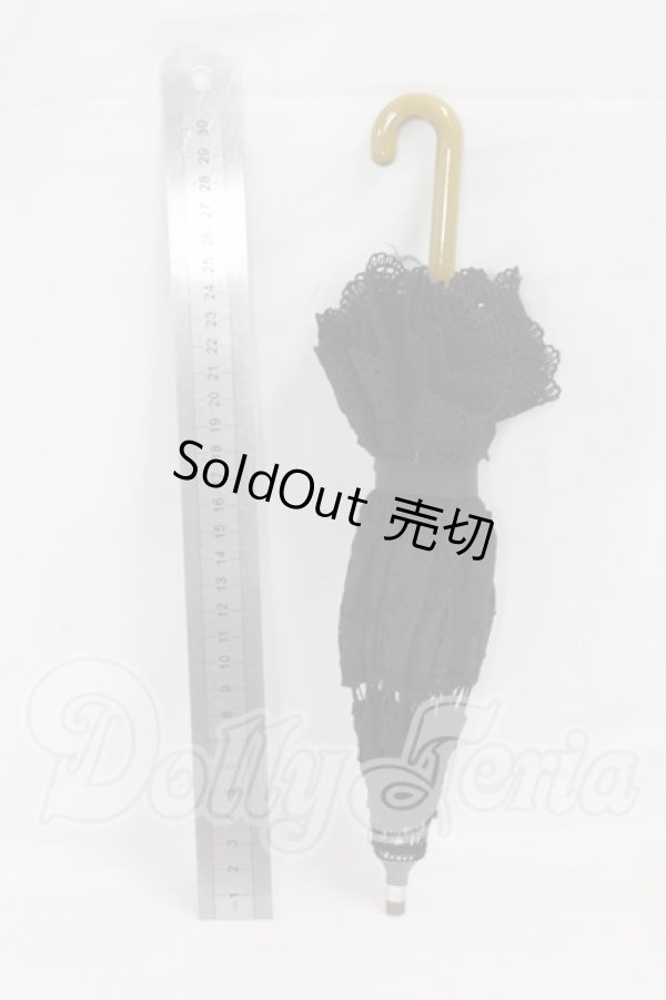 画像3: SD/ドルフィー用エレガントノワールレース日傘 I-26-03-15-330-KD-ZI (3)