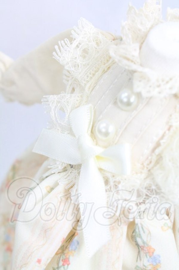 画像4: 幼SD/OF:うさぎ柄ワンピースセット(Xmya製) I-26-04-05-214-KD-ZI (4)