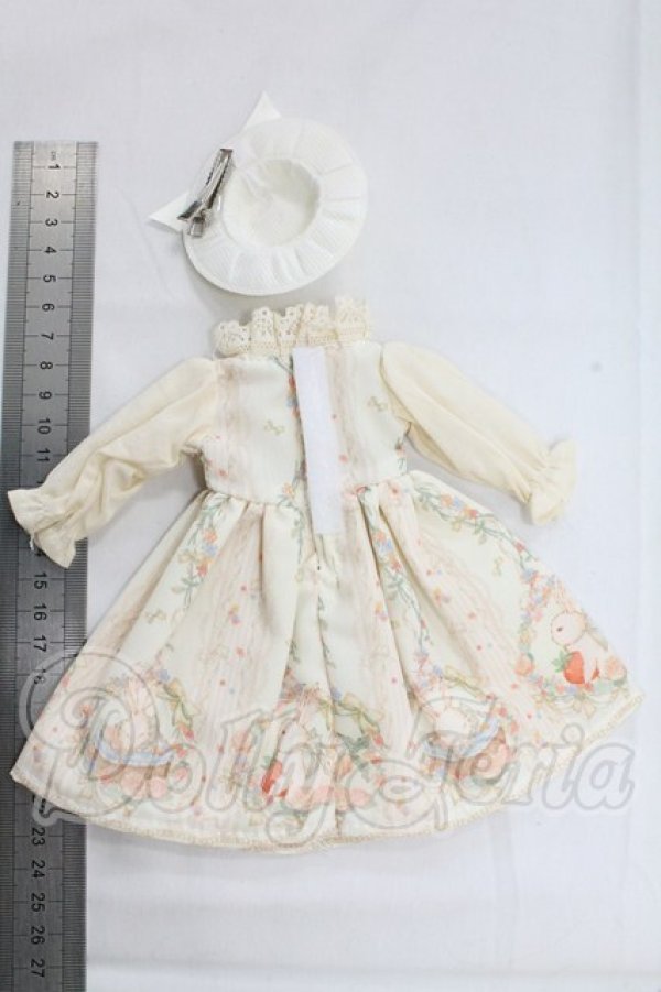 画像5: 幼SD/OF:うさぎ柄ワンピースセット(Xmya製) I-26-04-05-214-KD-ZI (5)