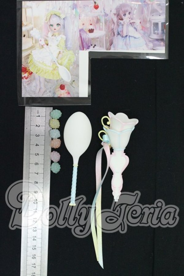 画像2: 1/6サイズドール/OF:小物 　MerryGORound様製/ティータイムステッキ　I-26-04-05-323-KD-ZI (2)
