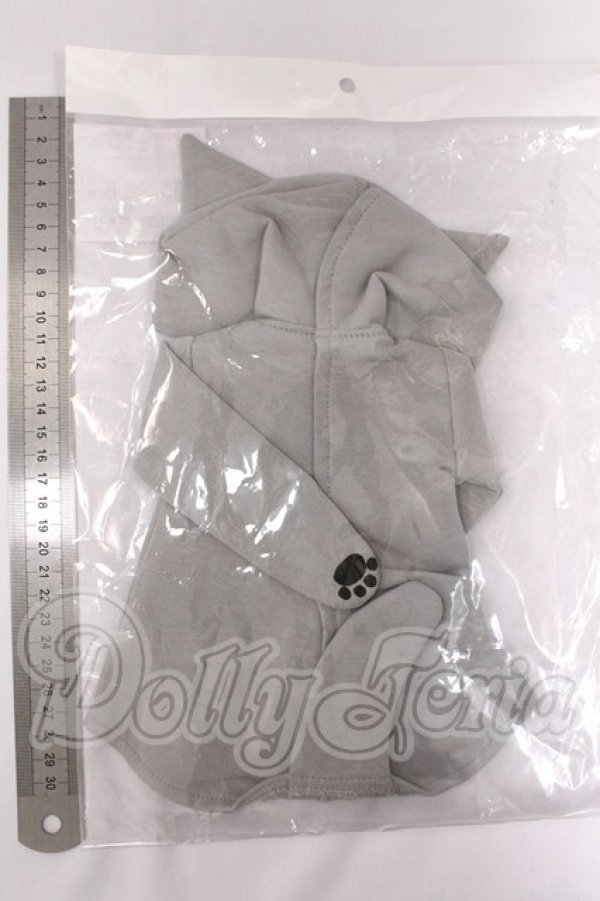 画像2: MDD/グレーねこパーカー・ミニ I-26-04-26-360-KD-ZI (2)