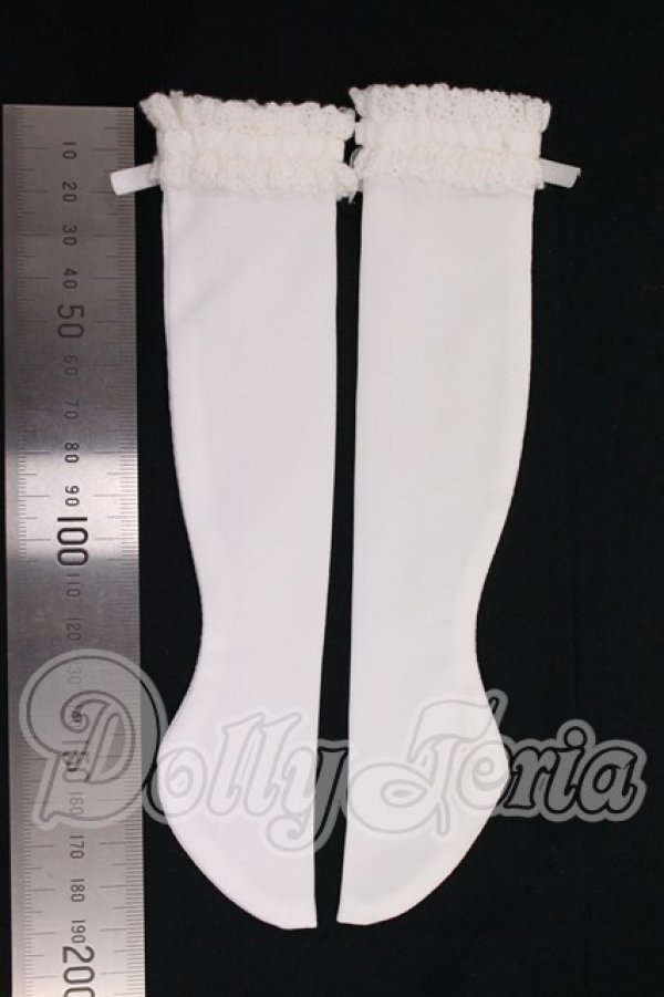 画像2: SDM/レース付きソックス（白）・ミニ I-26-04-26-313-KD-ZI (2)