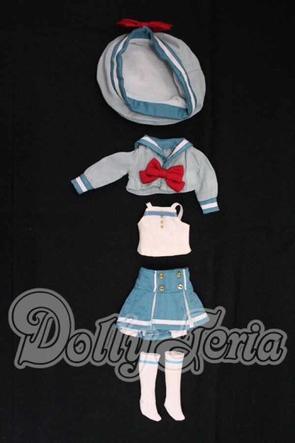 画像1: Harmonia humming/スペシャルアウトフィットシリーズ（マリンセーラー/スカート）Designed by カニホル I-26-05-07-039-KD-ZI (1)