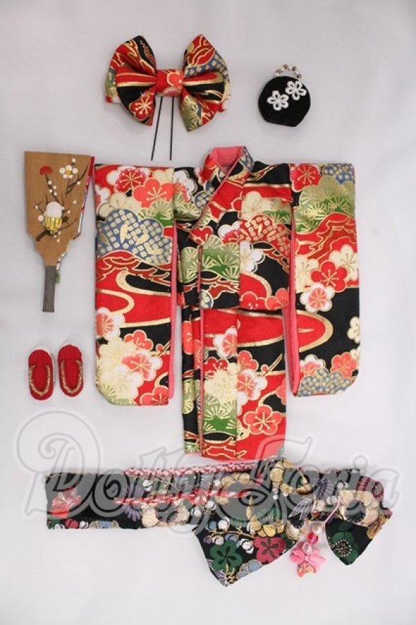 画像1: ネオブライス/OF:衣装(着物セット/RedoRozen様) I-26-05-07-020-KD-ZI (1)