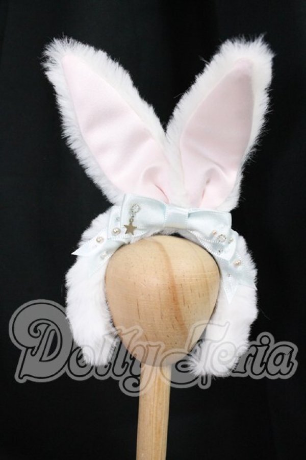 画像1: MDD/うさみみカチューシャ:Ronshuka Couture/ロンシュカ クチュール様製 I-26-06-04-087-KD-ZI (1)