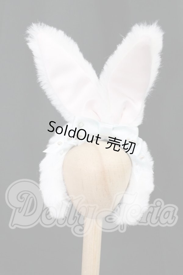 画像1: MDD/うさみみカチューシャ:Ronshuka Couture/ロンシュカ クチュール様製 I-26-06-04-087-KD-ZI (1)