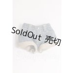 画像: azone/OF:PNSデニムロールアップショートパンツ (ブルー) I-26-05-21-173-KD-ZI
