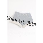 画像: azone/OF:PNSデニムロールアップショートパンツ (ネイビー) I-26-05-21-174-KD-ZI